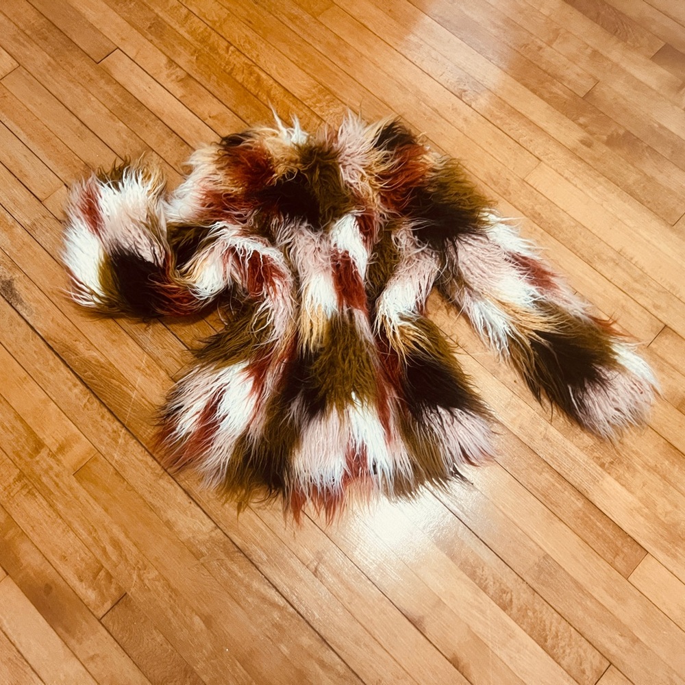 Forever 21 Vibrant Shaggy Faux Fur Jacket